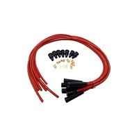 1 Set SHLPDFM Sparkplug leads Red Silicone 8mm 1m HT Leads Universal fits for 6 Cylinder Classic Cars