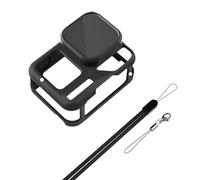 1 Set Shockproof Camera Silicone Sleeve Protective Case With Lens Guard And Lost Proof Strap Black