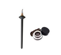 1 Set Silicone Eyeliner Tool with Eyeliner Cream, Reusable Easy No-Skip Eyeliner Gel Eyeliner Applicator Kit for makeup Novices (Black Eyeliner Tool +Brown Eyeliner Creams)