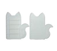 1 Set Silicone Mold Ear Shape Notebook Unique Epoxy Resin Jewelry Making Molds for Enthusiasts Office and School Supplies