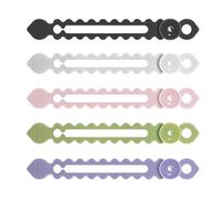 1 Set Silicone Suction Cup Cable Ties Reusable Wall Mount Wire Organiser for Home Office Car Cord Management Cable Winder with Suction Cup Design