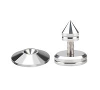 1 Set Silver Metal Music Box with Sound Enhancing Isolating Feet with Hifi Ear Isolation Earpads