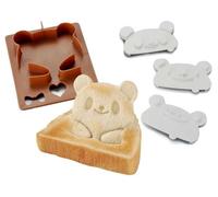 1 Set Souke Frog Toast Panda Bread Mold 3D Animal Shape Sandwich Rice Balls Bread Moulds 3D Sandwich Animal Shapes Sandwich Rice Balls DIY Bento Breakfast for Kids Making Onigiri Tool