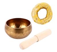 1 Set Sound Bowl Copper Chime Stone Set singing bowl cushion yoga singing bowl handmade singing bowl tibetan bowls buddhist singing bowl mallet yoga bowl wood buddha