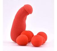 1 Set Sponge Brother with 4 Pcs Red Sponge Balls Magic Tricks Funny Stage Street Illusion Gimmick Accessories Props Mentalism