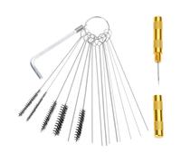1 Set Spray Nozzle Cleaning Kit Needle & Brush Carburetor Cleaner Screw Dried Paint Remover