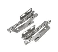 1 Set Sprung Hinges Flip Up Door Scissor Hinge for Window Camping Car Universal Stainless Steel and