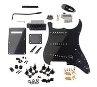 1 Set SSS Prewired Pickup Pickguard for Electric Guitar Parts Black
