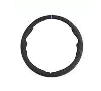 1 Set Steering Wheel Cover for BMW 3 Series i3 2020-2024 Three-Section Sporty Grip Non-Slip Suede and Carbon Fiber Texture Interior Protector,Black