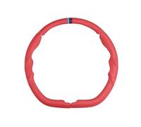 1 Set Steering Wheel Cover for BMW X3 Sport 2025-2026Three-Section Sporty Grip Non-Slip Suede and Carbon Fiber Texture Interior Protector,Volcano Red