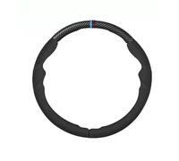 1 Set Steering Wheel Cover for BMW X5,X6,X7 2019-2026 Three-Section Sporty Grip Non-Slip Suede and Carbon Fiber Texture Interior Protector,Carbon Fiber Pattern