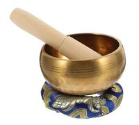 1 Set stick meditation yoga bowl yoga yoga bowl headset Buddha sound bowl 8 cm 8cm washer copper tibetan bowl meditation tibetan bowl Wood meditation bowl Accessories