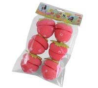 1 Set Strawberry Curlers Sponge Curler Sleep Hair Styling Tool Strawberry Sponge Hair Roller Heatless