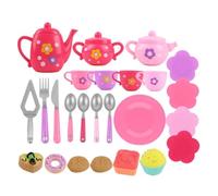 1 Set Teapot Teacup Food Pretend Play Toy Kids Simulation Tea Kit Kitchen Afternoon Tea Toys For Boy Girl Birthday Gift