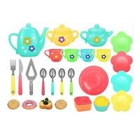 1 Set Teapot Teacup Food Pretend Play Toy Kids Simulation Tea Kit Kitchen Afternoon Tea Toys For Boy Girl Birthday Gift