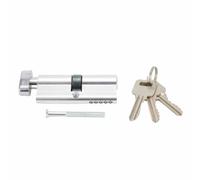 1 Set Thumb Turn Cylinder Barrel Door Lock Anti Pick with 3 Keys Kit Aluminum Humbturn Locks Door Lock Cylinder