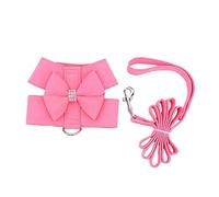 1 Set Traction Rope Beds for Girl Puppies Skin Tape for Clothes Harness Escape Resistant Leash Dog Girl Puppy Rhinestone (A M)