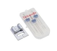 1 Set Twin Stretch Machine Needle Double Twin Needles Pins Sewing Machine Double Needle for Brother Sewing Machine Domestic Notions and Supplies