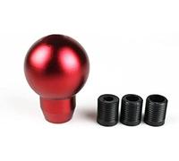 1 Set Universal Car Gear Shift Knob Aluminum Manual Gear Stick Shift Shifter Lever Knob Round Ball with Logo Modification(E)