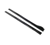 1 Set Universal Side Skirt Extension Rocker Plate Lip Separator Bumper For Mustang For Focus For 3 For Axela 6 For Atenza For CX-3 Car Side Skirt(Gloss black)