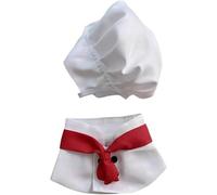 1 Set White Small Dogs Hat Photography Prop Funny Chef Style Pet Headwear Pet Dog Hats Accessories