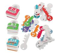 1 Set Wooden Educational Math for Interactive Counting and Matching Game for Preschool Learning Activities Develop Fine Motor Skills Montessori Inspired Early Education Tool