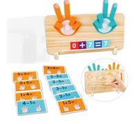 1 Set Wooden Math Learning Toys,Montessori Educational Toy for 2-6 Year Old Kids' Arithmetic Skill Development
