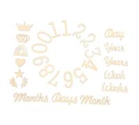 1 set Wooden Milestone Cards Monthly Photo Props for Growth Milestones for Shower Decorations Record Every Important Moment with Charming Signs