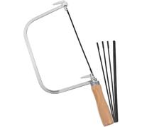 1 Set Woodworking Coping Saw U-Shaped Saw Mini Hand Saw Coping Saw Coping Frame Small Carving Saw (4Pcs Replacement Blades)