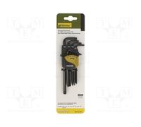 1 set x PROXXON - 23944 - Wrenches set, Torx®, Chrom-vanadium steel, 9pcs.