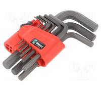 1 set x WERA - 5021737001 - Wrenches set, Hex Plus key, steel, 9pcs.