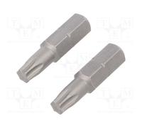 1 set x WIHA - 8424 - Screwdriver bit, Torx®, TX25, Overall len: 25mm, 2pcs, STA
