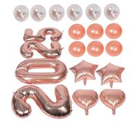 1 Set Year Party Supplies Set Eyecatching Decorative Balloon Collection with Latex Aluminum Film for Celebrations Gatherings and Festive Events