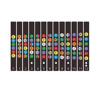 1 Set Zinc Alloy Portable Guitar Fretboard Note Scale Fingerboard Guitar Casual Stickers Scale B5J3 Beginner St Musical