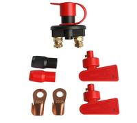 1 SetBattery Isolator Switch 12V with 2 Keys, 12V/24V Car Battery Disconnect Switches, Car Battery Cut Off Switch 12-24v, Heavy Duty Cut Off Power Kill Switchs Isolation for Marine Boat Truck Cars