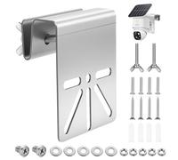 1 SetGutter Mount for Eufy, Arlo Solar Panel, Metal Gutter Mount Bracket for Eufy Security Cameras, Stainless Steel Gutter Brackets Solar Security Camera Holder Compatible with IP PTZ DomeCameras