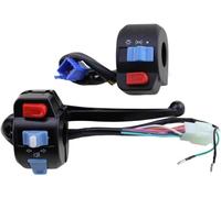 1 Sets 12V Control Switch Horn Turn Signal Waterproof Scooter Left and Right Handlebar Fit for Motorcycle 139QMB 152QMI 157QMJ GY6 50cc 125cc 150cc (One Lever)
