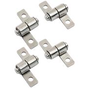1 Sets 360 Degree Rotation Torque Hinge 0.3N.m Friction Hinges Metal Carbon Steel Torque Shaft Hinge Hardware for Cabinets Boxes Equipment Doors, Large (S)