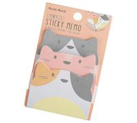 1 Sets Cat Sticky Notes,Cute Self-Stick Cartoon Animal Shape Note,Cat Shaped Memo Pads,Paper Clips Tab Supplies Markers Flags for Students Home Office Gifts(45 Sheets)