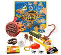1 Sets Prank Kit,Pranks Pack And Joke Toys Box Set,Prank Gifts,Tricks Based Game for Adults Included Whoopee Cushion,Fake Poo,Fake Roaches,Party Bag Fillers for Kids and Adult Party Atmosphere