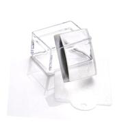 1 Sets Rectangle Clear Silicone Nail Art Stamper with Scraper Nail Stamping Jelly Manicure Tools for DIY Nail Deco, Nail Art Accessories, Stampers and Scrapers