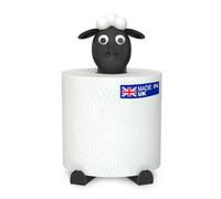 1 Sheep Toilet Roll Holder/Stacker - Free Standing Black Loo Roll Storage - 3D Printed Cute Bathroom Decor - Hilarious Plastic Tissue Paper Holder - Novelty Gift for Home, Kids & Guests (1)
