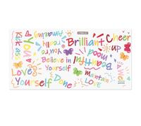 1 Sheet/10pcs Positive Affirmation Mirror Stickers, Multicolored Inspirational Decals Motivational Mental Health Stickers for Home Office Mirror Window Decoration