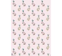 1 Sheet - Beatrix Potter - Jemima Puddleduck - Pink Folded Gift Wrap - BXW4