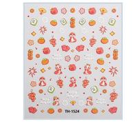 1 Sheet Chinese New Year Art Stickers - Festival Manicure Decoration Decals