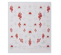 1 Sheet Chinese New Year Art Stickers - Spring Festival Manicure Decals & Accessory