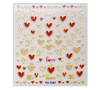 1 Sheet Fashion Nails Art Decals Valentine's Day Manicure Decors with Cartoon Lips Patterns Nails Salon Accessories Decals