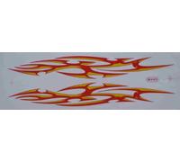 1 SHEET - Flame Fire Grand Big Sticker Stickers Racing Tuning Moto Motocross RC Model Car 21 x 7 inch
