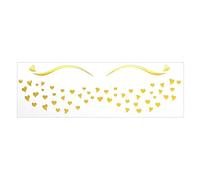 1 Sheet Glitters Butterfly Rose Face Stickers Temporary Freckles For Festivals Halloween Christmas