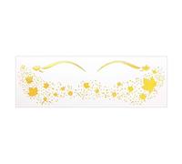 1 Sheet Glitters Butterfly Rose Face Stickers Temporary Freckles For Festivals Halloween Christmas